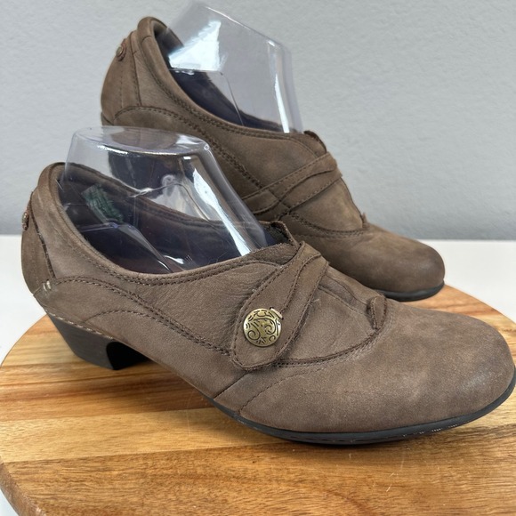 Cobb Hill Brown Leather Mary Jane Heeled Shoes Comfort Classic Style Size 10M - Picture 1 of 8